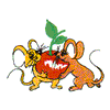 TWO MICE & A CHERRY