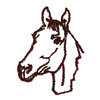 HORSE HEAD OUTLINE