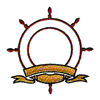 SHIPS WHEEL WITH BANNER