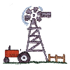 WINDMILL AND TRACTOR
