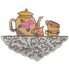 TEA SERVICE ON SHELF