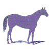 STANDING HORSE SILHOUETTE