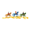 THREE HORSEBACK RIDERS