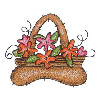 QUILTED FLOWERS IN BASKET