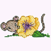 MOUSE WITH FLOWER