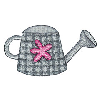 GINGHAM WATERING CAN
