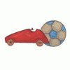 CAR AND SOCCER BALL