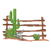 FENCE WITH DESERT