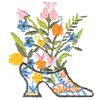 SHOE WITH FLOWERS