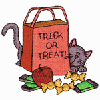 TRICK OR TREAT! CAT AND CANDY