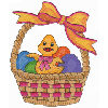 EASTER BASKET WITH DUCK
