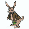 RABBIT WITH EASTER BASKET