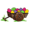 EASTER EGGS IN WAGON