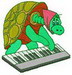 Piano Playing Turtle