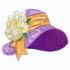 Purple Hat with Flower