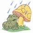 Froggy in the Rain