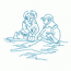 CHILDREN IN THE SAND